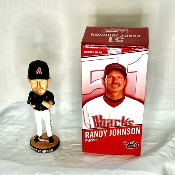 Randy Johnson Bobblehead 2007 Collector’s Edition with TY Beanie Baby Snake - Picture 1 of 4